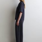 Wide-Leg Pants Navy