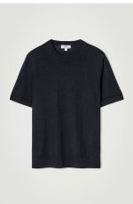 Merino Slim T-Shirt Navy - Image 4
