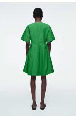 Pleated Dress Green - Image 2