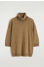 Wool Collared Sweater Brown - Image 3