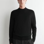 Wool Turtleneck Pullover Black