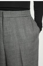 Wool Drawstring Trousers Gray - Image 3