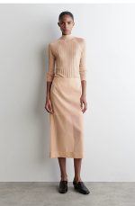 Straight Skirt Beige