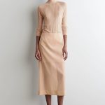 Straight Skirt Beige