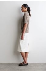Ruched Skirt White - Image 2