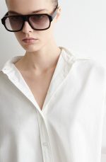 Cotton Collared Shirt White - Image 2