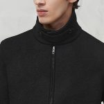 Wool Collared Jacket Black