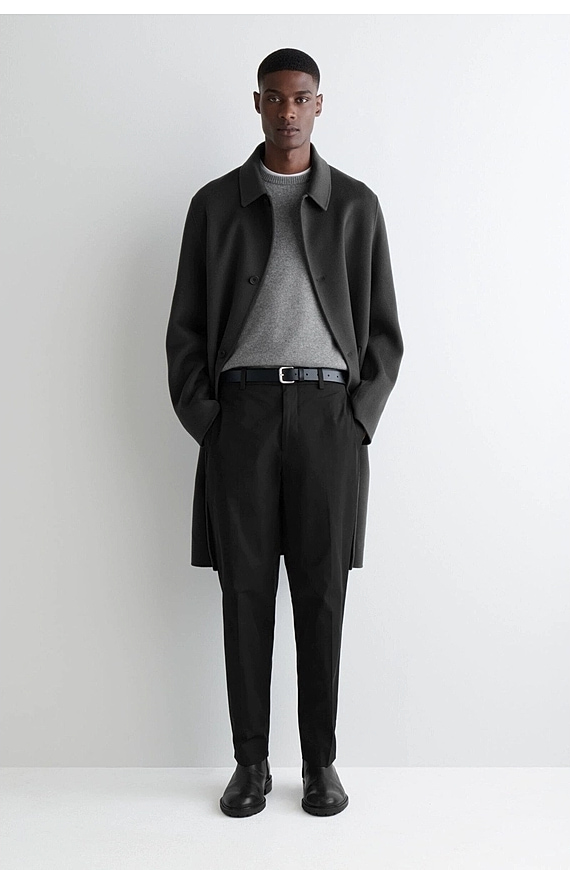 O1CN01KkoKVg1u7vus9oknB_!!4611686018427380567-0-item_pic Cotton Straight Pants Black - Image 1