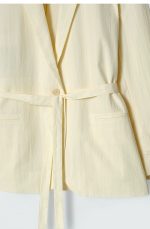 Cotton Lace-Up Blazer - Image 4