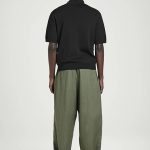 Linen Drawstring Pants Green