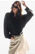 Denim Wide-Leg Shorts White - Image 2