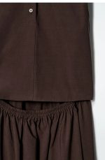 Cotton Dress Brown - Image 5