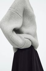 Knitted V-Neck Pullover - Image 2