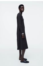 Knitted Slim Dress Navy