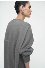 Round-Neck Sweater Gray - Image 2