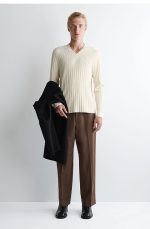 Straight Trousers Brown