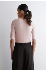 Round-Neck T-Shirt Pink - Image 3