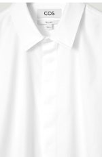 Cotton Long-Sleeve Shirt White - Image 4