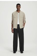 Linen Trousers Black