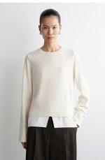 Height Jgg Patchwork Merino Wool Knitwear Beige