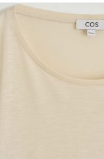 Round-Neck T-Shirt Beige - Image 5