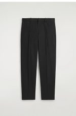Cotton Straight Pants Black - Image 4
