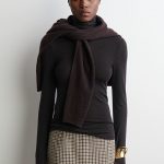 Merino Turtleneck Top Brown