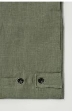 Linen Drawstring Pants Green - Image 4