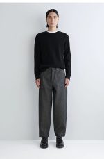 Cotton Crew-Neck Pullover Black - Image 2