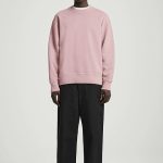 Round-Neck Hoodie Pink