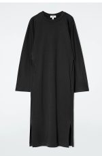 Round-Neck Dress Black - Image 3