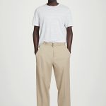 Pleated Trousers Beige