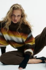 Wool Barrel Pants Brown