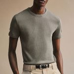 Cotton Tapered Trousers Beige