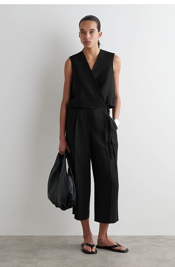 O1CN01NXWVVb1u7vsclb24B_!!4611686018427380567-0-item_pic Straight Pants Black - Image 1