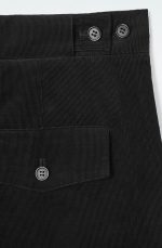 Corduroy Straight Pants Black - Image 5