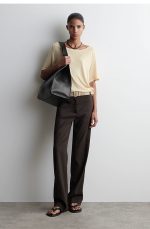 Round-Neck T-Shirt Beige - Image 2