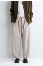 Drawstring Pants Beige - Image 2
