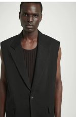 Linen Sleeveless Jacket - Image 2