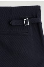 Wool Trousers Navy - Image 5