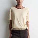 Round-Neck T-Shirt Beige