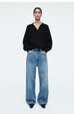 Volume Casual Low Waist Full Length Denim