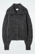 Knitted Collared Cardigan - Image 4