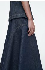 Denim Regular Skirt - Image 2