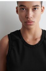 Cotton Pleated Vest - Image 3