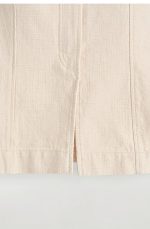 Denim Sleeveless Top Beige - Image 5