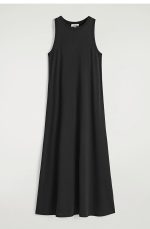 Knitted Sleeveless Dress Black - Image 4