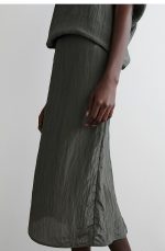 Pleated Skirt Gray - Image 2