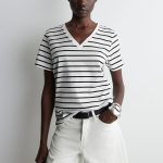 Cotton V-Neck T-Shirt