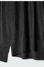 Knitted Round-Neck Pullover Gray - Image 5